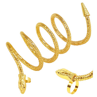 Doplnky - Widmann Prstový náramek zlatý s hadem