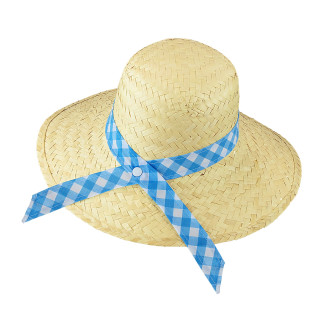 Klobúky , čiapky , čelenky - Widmann Slaměná klobouk farmářka s modrou stuhou