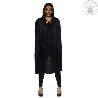 Kostýmy - Zamatový plášť čierny