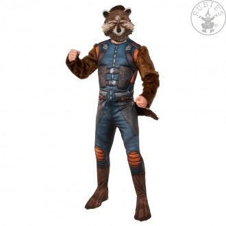Kostýmy - Rocket Raccoon Deluxe GOTG 2- Adult D