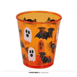 Doplnky - Halloween - oranžový pohár 10 cm