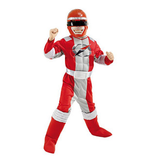 Kostýmy - Power Ranger Red Muscle Chest - licenčný kostým