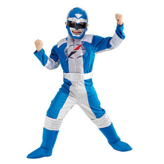 Kostýmy - Power Ranger Blue Muscle Chest - licenční kostým