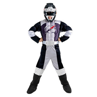 Kostýmy - Power Ranger Black Muscle Chest S - licenčný kostým