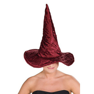 Klobúky , čiapky , čelenky - Čarodejnícky klobúk vínový lux
