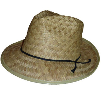 Klobúky , čiapky , čelenky - Slamený klobúk záhradnícky