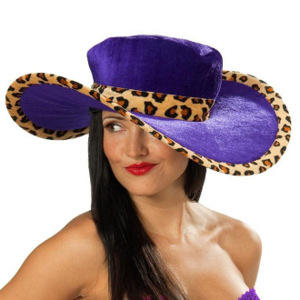 Klobúky , čiapky , čelenky - Dámsky leopardí klobúk