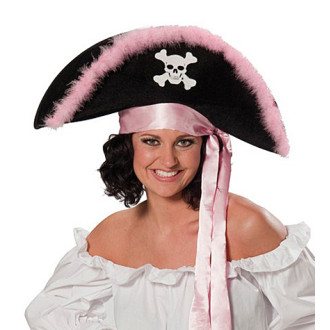 Klobúky , čiapky , čelenky - Pirátka pink