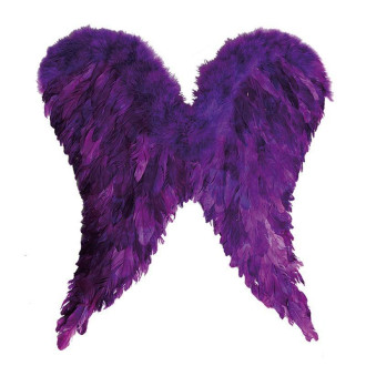 Doplnky - Anjelské krídla páperová fialová