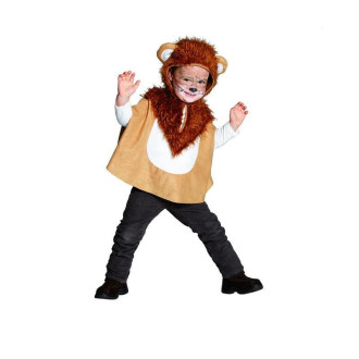 Kostýmy - Detská pelerína s kapucňou - levíček