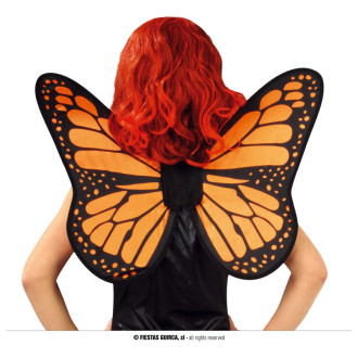 Doplnky - Krídla motýlie čierno - oranžová