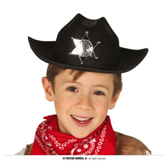 Klobúky , čiapky , čelenky - Detský kovbojský klobúk filcový