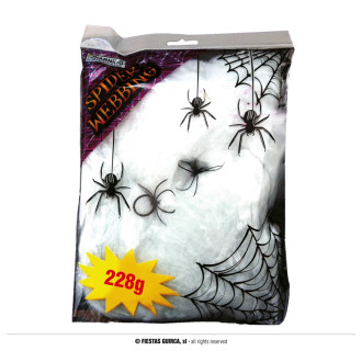 Doplnky - Pavúčia sieť s pavúkmi 228 gr .
