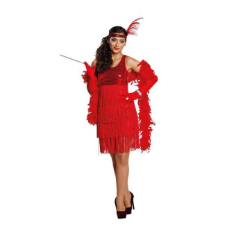 Kostýmy - Chrleston Girl červené šaty