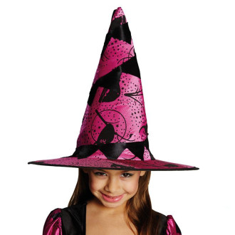 Klobúky , čiapky , čelenky - Detský čarodejnícky klobúk vínový s motívom