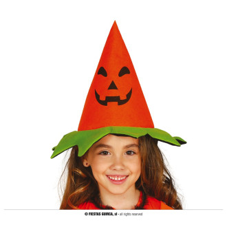 Klobúky , čiapky , čelenky - Detský čarodejnícky klobúk tekvica