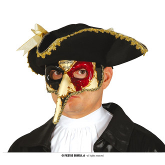 Masky, škrabošky - Benátska maska s nosom - muzika