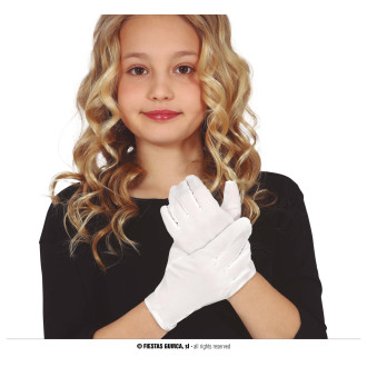 Doplnky - Detské rukavice biele