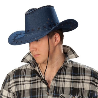 Klobúky , čiapky , čelenky - Kovbojský klobúk - Jeans