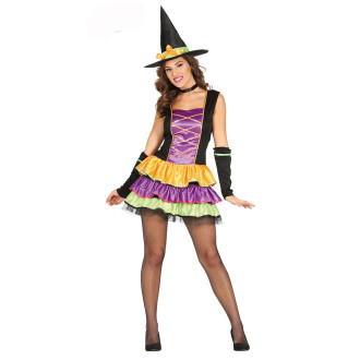 Kostýmy - Farebná čarodejnice - kostým