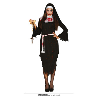 Kostýmy - Religieuse ZOMBIE TAILLE - mníška kostým
