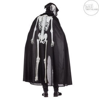 Kostýmy - Glowing Skeleton Cape - kostým s potlačou