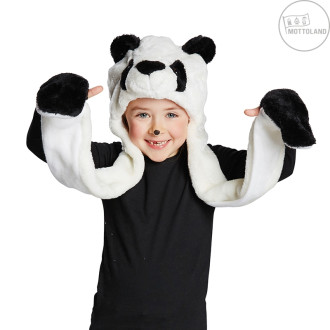 Klobúky , čiapky , čelenky - Panda - čiapka pre deti i dospelých
