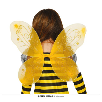 Doplnky - Žlté motýlie krídla 44 x 37 cm
