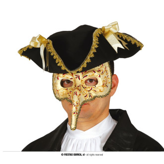 Masky, škrabošky - Benátska maska s nosom - LONG NOSE