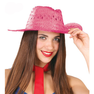 Klobúky , čiapky , čelenky - Letný klobúk ružový