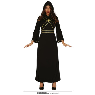 Kostýmy - Čierna tunika s pásmi dámska