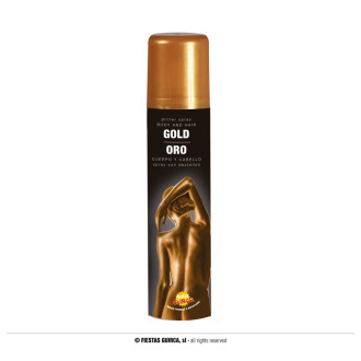 Líčidlá , kozmetika - Zlatý sprej na telo