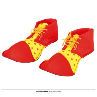 Doplnky - Klaunské topánky červeno-žlté
