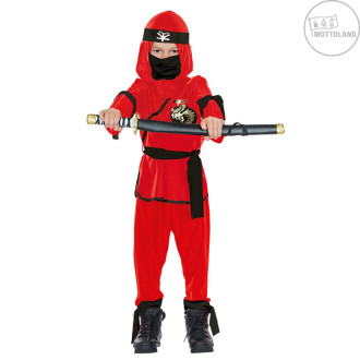 Kostýmy - Ninja bojovník - červenočierny