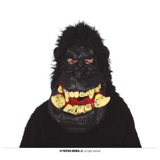 Doplnky - Latexová maska gorily s vlasmi extra