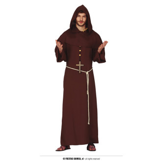Kostýmy - Mních hnedý - pánsky kostým