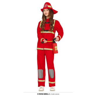 Kostýmy - Hasičský oblek červený unisex