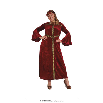 Kostýmy - Stredoveká dáma - kostým XL