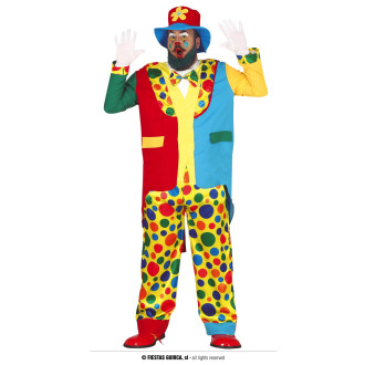 Kostýmy - Pánsky kostým klaun XL