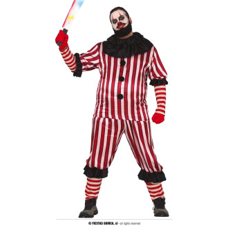 Kostýmy - Bláznivý klaun pánsky kostým XL
