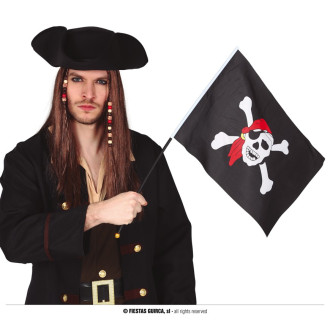 Doplnky - Pirátska vlajka 42 x 30 cm
