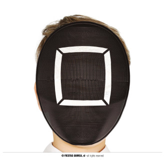 Masky, škrabošky - PVC maska GAMER detská - štvorec