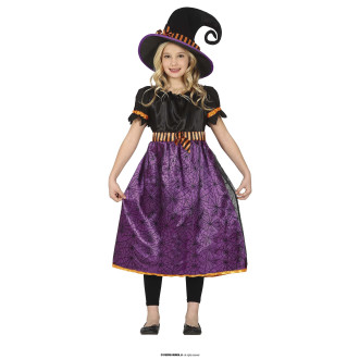 Kostýmy - Čarodejnica fialová s klobúkom