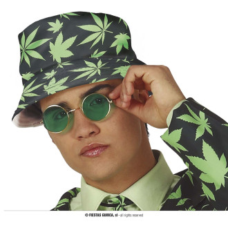 Klobúky , čiapky , čelenky - Klobúk s marihuanou
