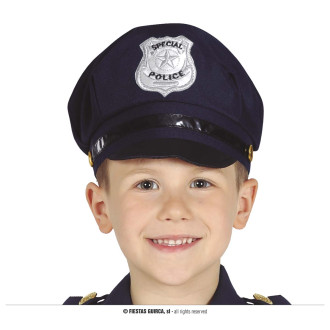 Klobúky , čiapky , čelenky - Detská policajná čiapka