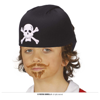 Klobúky , čiapky , čelenky - Čierna pirátska čiapka detská