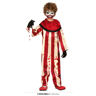 Kostýmy - Pruhovaný klaun detský