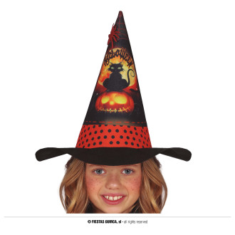 Klobúky , čiapky , čelenky - Dětský čarodějnický klobouk oranžový