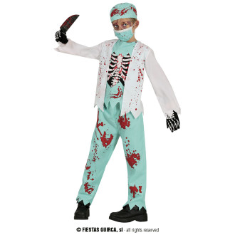 Kostýmy - Skeleton zombie - lekár