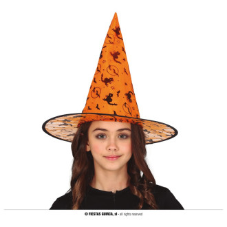 Klobúky , čiapky , čelenky - Oranžový čarodejnícky klobúk pre deti